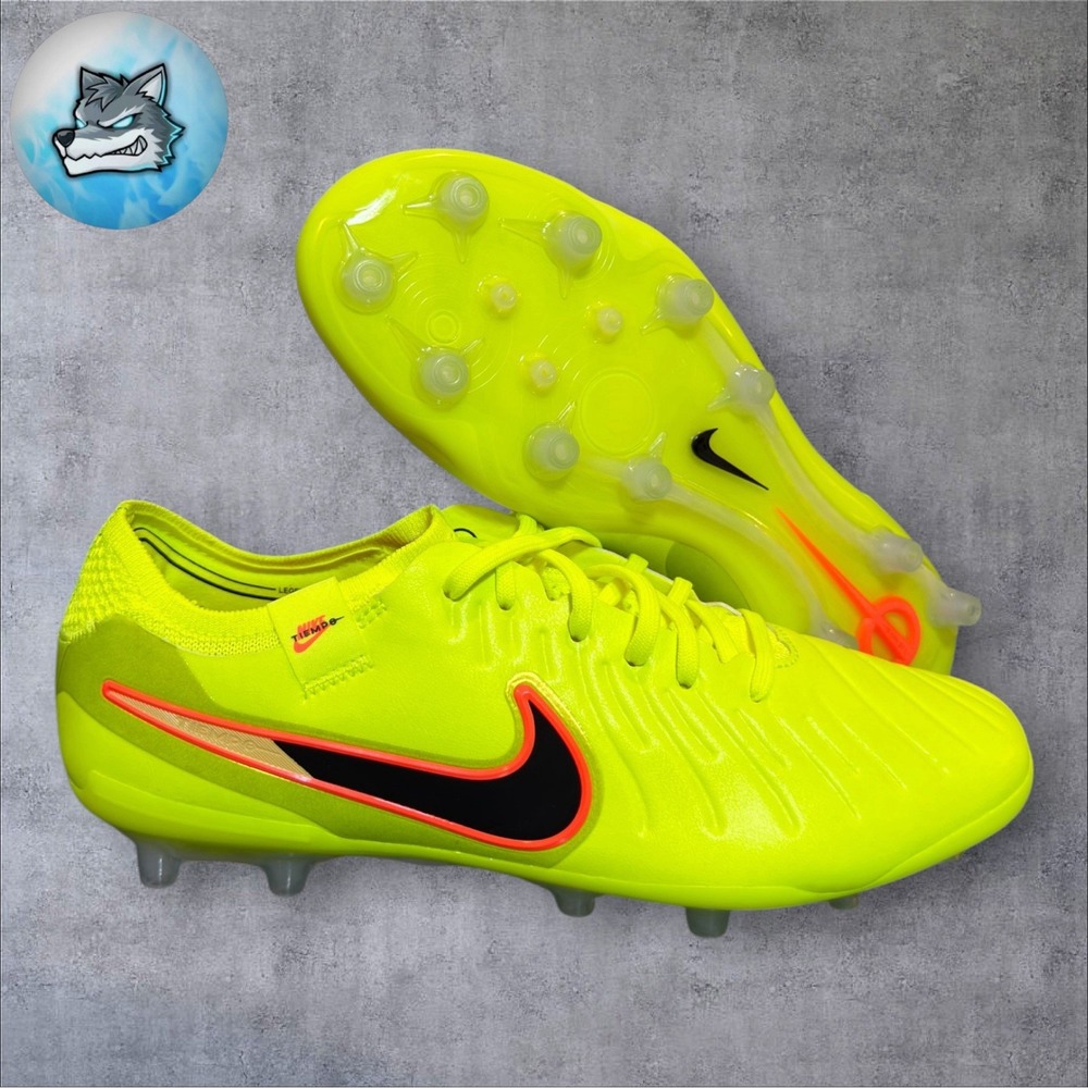 Nike Tiempo Legend 10 Elite AG Pro Soccer Cleats Neon Men's Size 7 IO4451-701